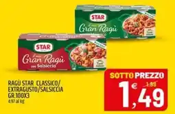 Ard Discount Ragù Star Gran Ragù con Salsiccia offerta