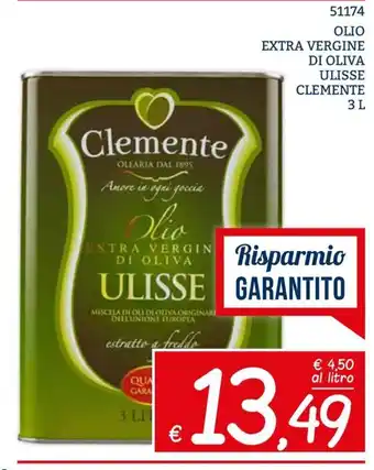 Olio extra vergine di oliva Ulisse Clemente