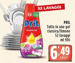 Rossotono Carrefour Pril Tutto in uno gel classico offerta
