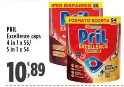 Rossotono Carrefour Pril Excellence caps offerta