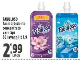 Rossotono Carrefour Fabuloso Ammorbidente concentrato offerta
