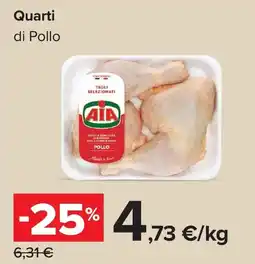 Carrefour Quarti di Pollo AIA offerta