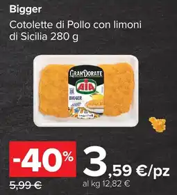 Carrefour Cotolette di Pollo con limoni di Sicilia offerta