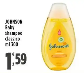Rossotono Carrefour Johnson Baby shampoo classico offerta