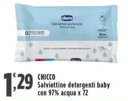 Rossotono Carrefour Chicco Salviattine detergenti baby offerta