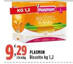 Rossotono Carrefour Plasmon Biscotto dei bambini offerta