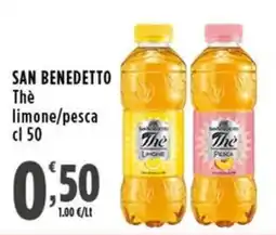 Rossotono Carrefour San Benedetto Thè limone/pesca offerta
