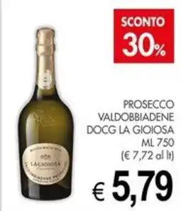 PrestoFresco Prosecco Valdobbiadene DOCG La Gioiosa offerta