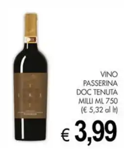 PrestoFresco Vino Passerina Doc Tenuta Milli offerta