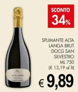 PrestoFresco Spumante Alta Langa Brut DOCG San Silvestro offerta