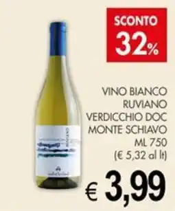 PrestoFresco Vino bianco Ruviano Verdicchio DOC Monte Schiavo offerta