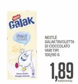 Supermercati Piccolo Nestlé Galak Tavoletta di Cioccolato offerta