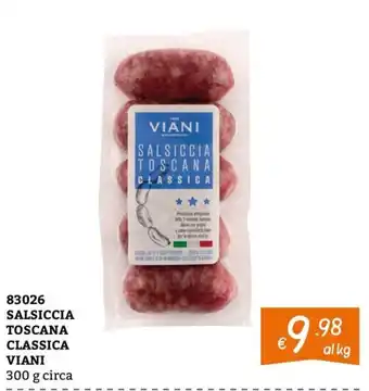 Salsiccia toscana classica Viani