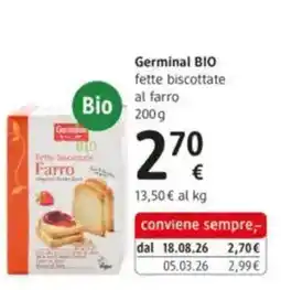 dm drogerie markt Germinal BIO fette biscottate al farro offerta