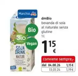 dm drogerie markt dmBio bevanda di soia offerta