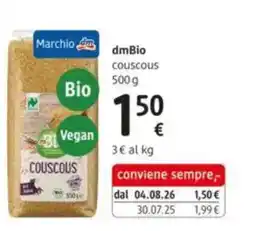 dm drogerie markt dmBio couscous offerta