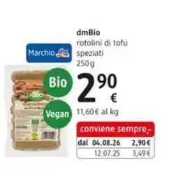 dm drogerie markt dmBio rotolini di tofu speziati offerta