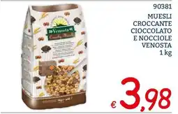 Zona Muesli croccante cioccolato e nocciole Venosta offerta