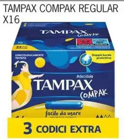 Rossotono Carrefour Tampax compak regular offerta