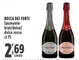 Rossotono Carrefour Spumante brut/dolce/dolce rosso Rocca dei Forti offerta