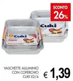 PrestoFresco Vaschette alluminio con coperchio Cuki offerta