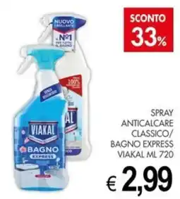 PrestoFresco Spray anticacare classico/bagno express viakal ml 720 offerta