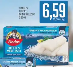 Supermercati Piccolo Findus filetti di merluzzo offerta