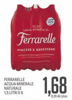 Supermercati Piccolo Ferrarelle acqua minerale naturale offerta