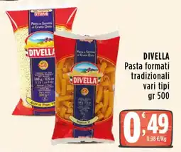 Rossotono Carrefour Divella pasta formati tradizionali offerta