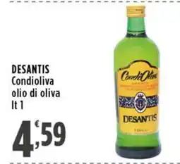 Rossotono Carrefour Condìoliva olio di oliva Desantis offerta