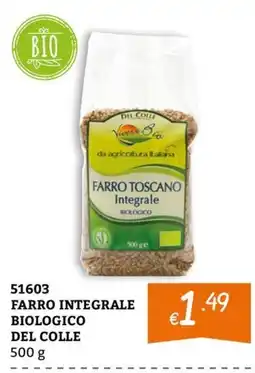 Zona Farro integrale biologico del colle offerta