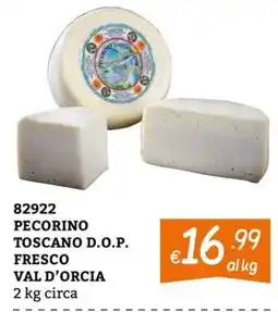 Zona Pecorino Toscano D.O.P. Fresco Val d'Orcia offerta