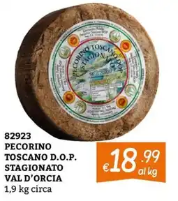 Zona Pecorino Toscano D.O.P. Stagionato Val d'Orcia offerta