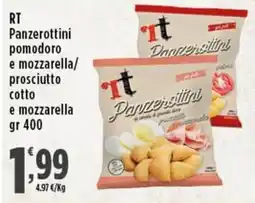 Rossotono Carrefour Panzerottini pomodoro e mozzarella offerta