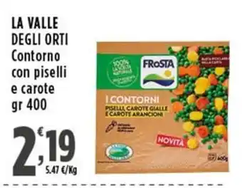 La Valle degli Orti Contorno con piselli e carote