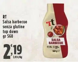 Rossotono Carrefour Salsa barbecue senza glutine offerta