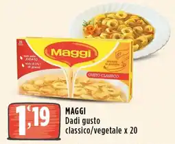 Rossotono Carrefour Maggi Dadi gusto classico offerta