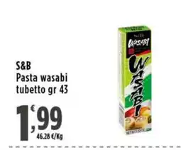 Rossotono Carrefour S&B Pasta wasabi offerta