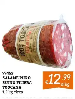 Zona Salame puro suino filiera toscana offerta