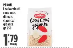 Rossotono Carrefour Pedon Cous Cous gigante offerta