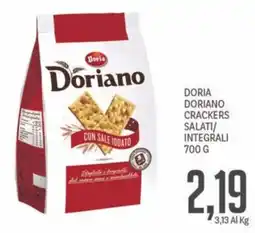 Supermercati Piccolo Doriano crackers salati/integrali offerta