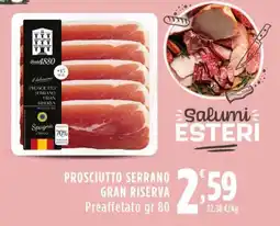 Rossotono Carrefour Prosciutto Serrano Gran Riserva offerta