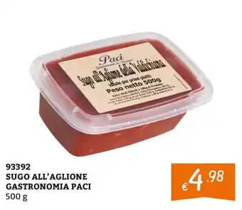 Sugo all'aglione Gastronomia Paci
