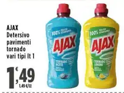 Rossotono Carrefour Ajax Detersivo pavimenti tornado offerta