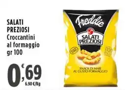 Rossotono Carrefour Freddie Salati Preziosi Croccantini al formaggio offerta