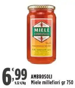 Rossotono Carrefour Miele millefiori Ambrosoli offerta