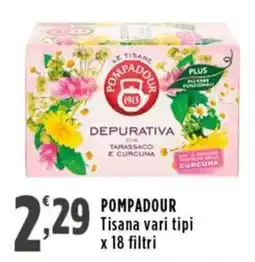 Rossotono Carrefour Pompadour Tisana vari tipi offerta
