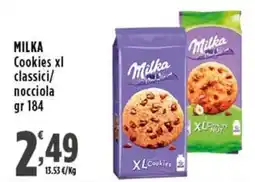 Rossotono Carrefour Milka Cookies xl classici offerta