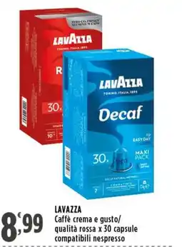 Rossotono Carrefour Lavazza Caffè crema e gusto offerta
