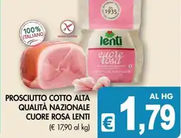 PrestoFresco Prosciutto cotto alta qualità nazionale cuore rosa lenti offerta
